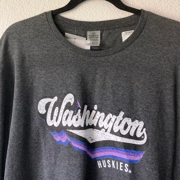 New Men’s Gameday Couture Grey Cotton Polyester Long Sleeve T-Shirt size L - Picture 2 of 11